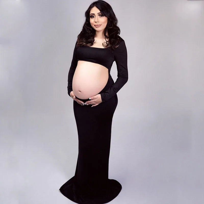 Elegant Maternity Bodycon Dress
