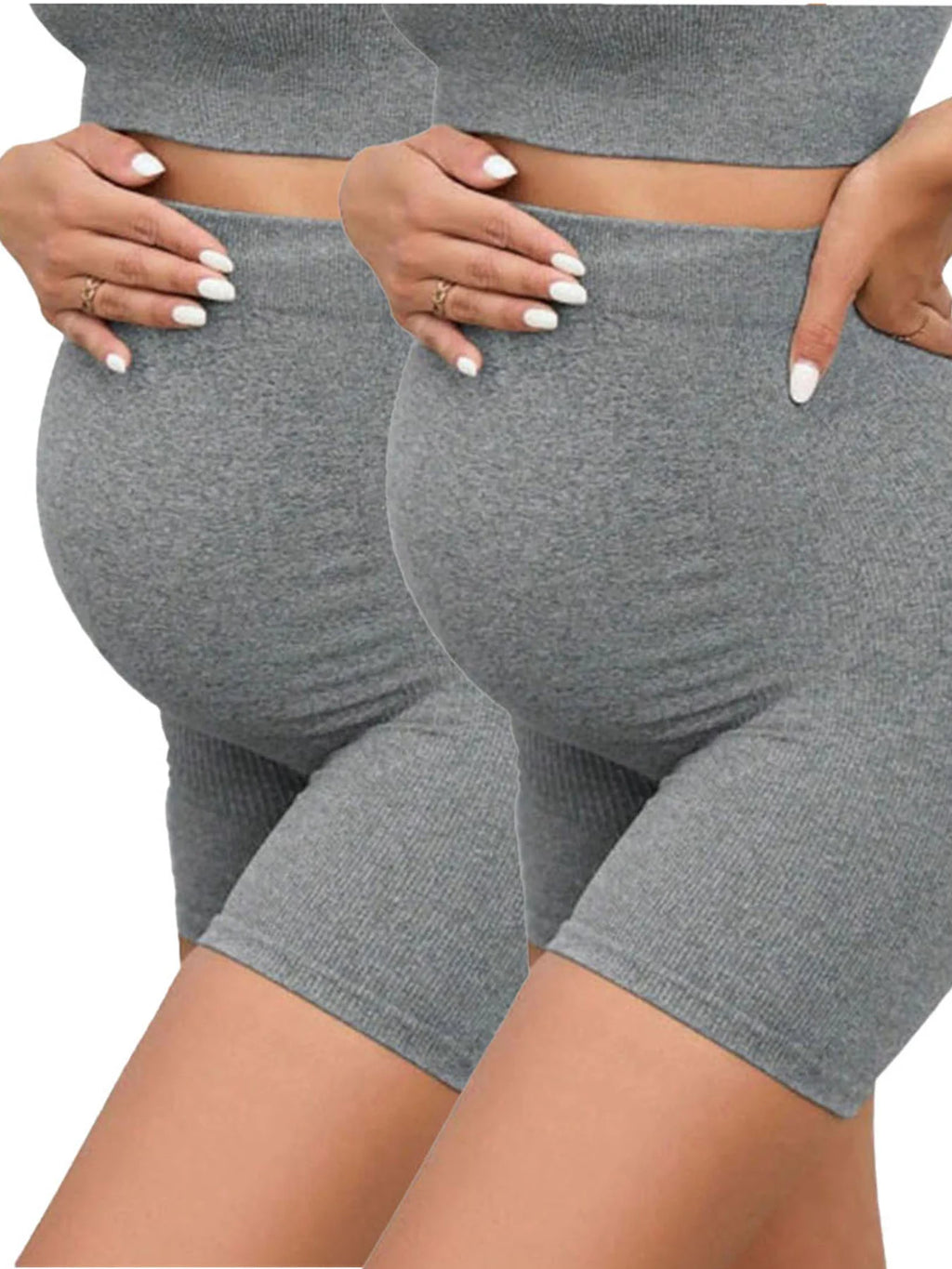 2-Pack Maternity Biker Shorts