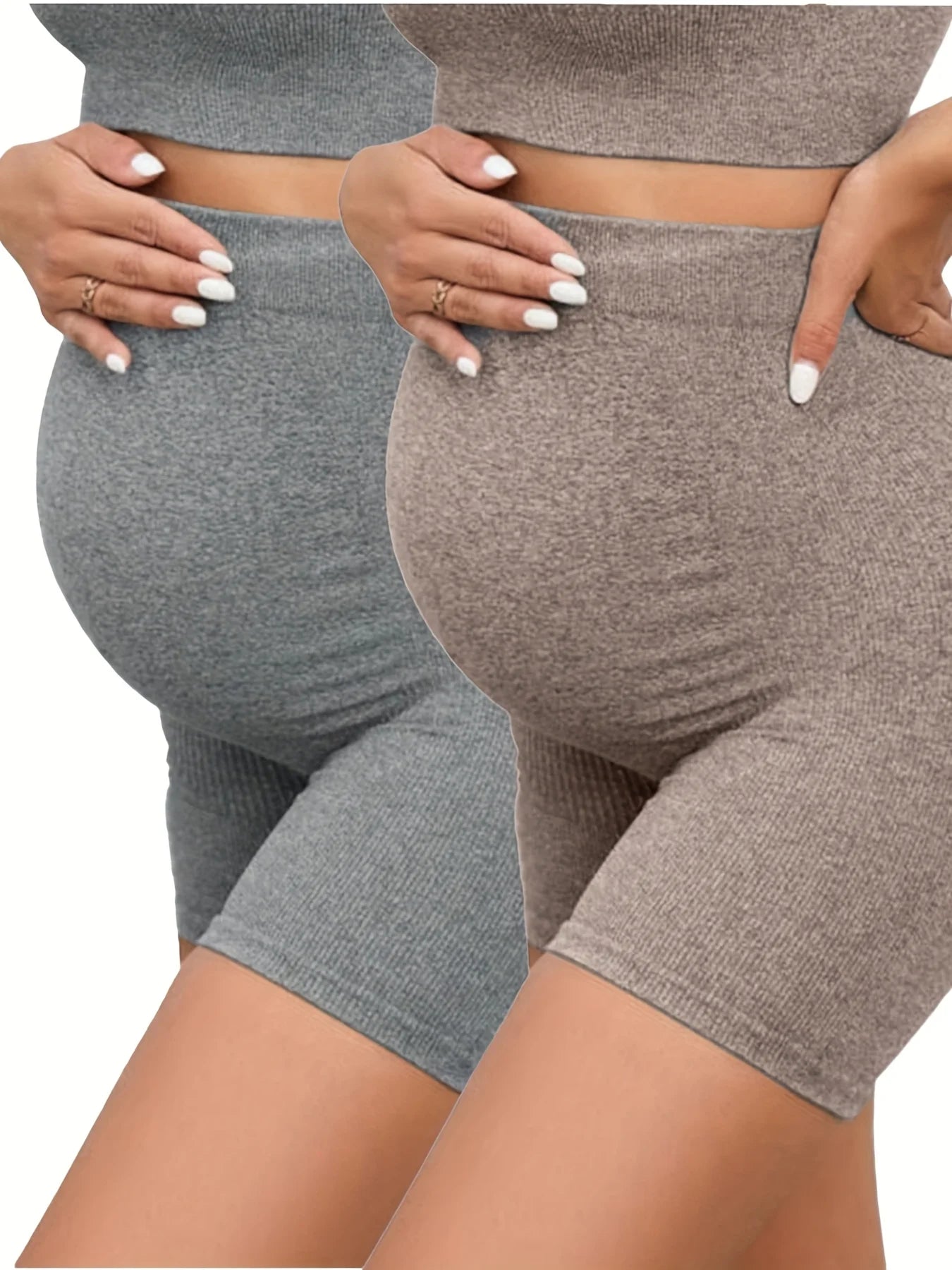 2-Pack Maternity Biker Shorts
