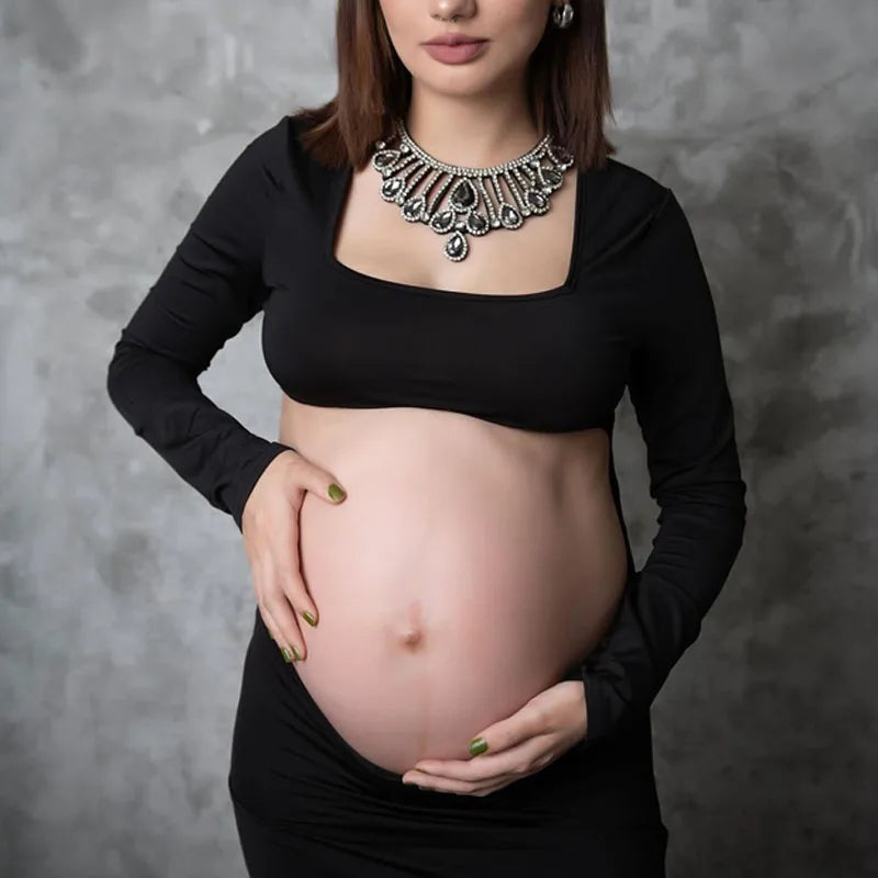 Elegant Maternity Bodycon Dress