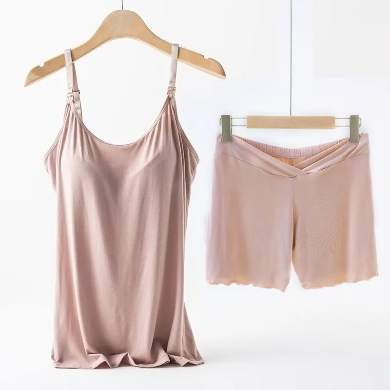 Nursing Tank Camis with Short