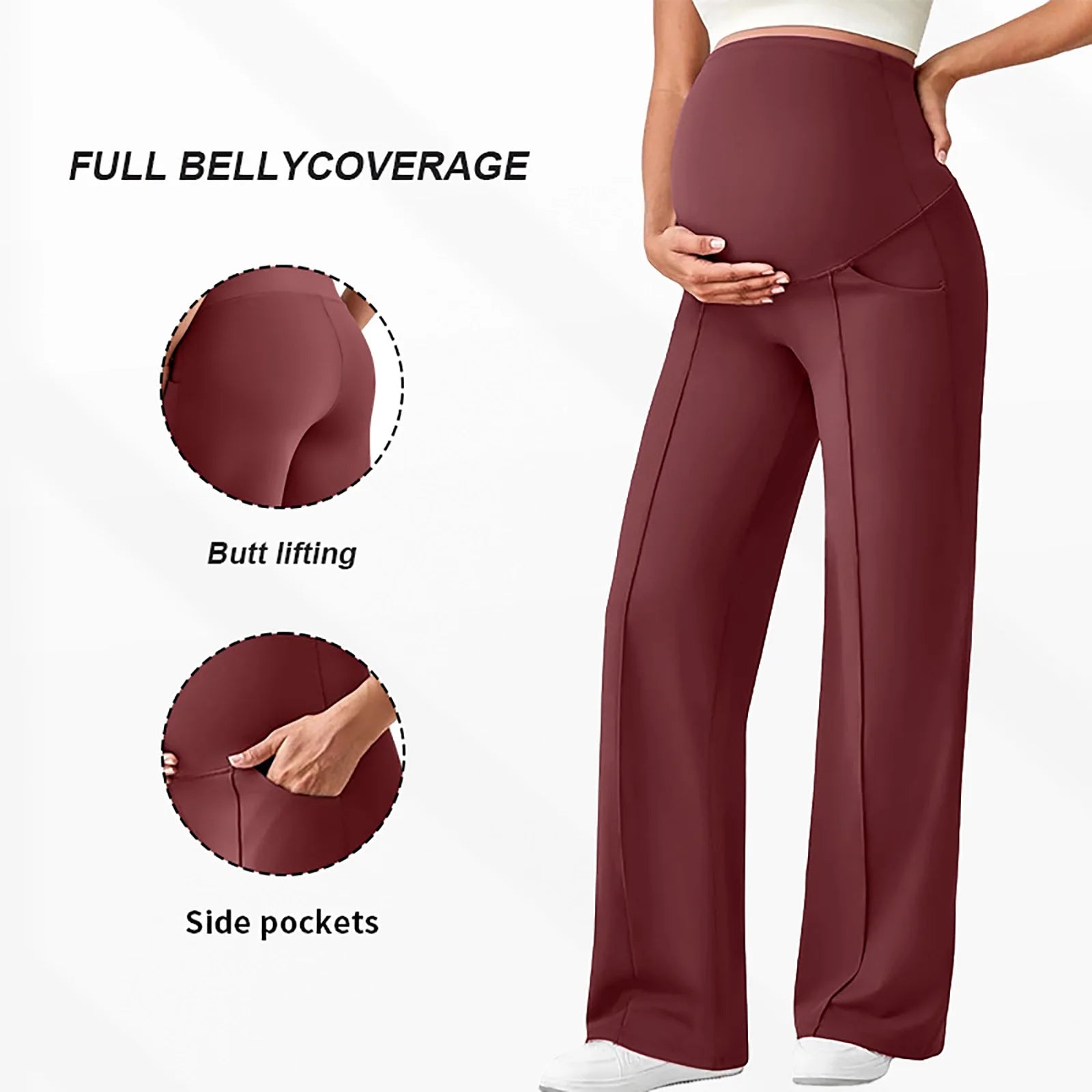 Maternity Wide Leg Pants