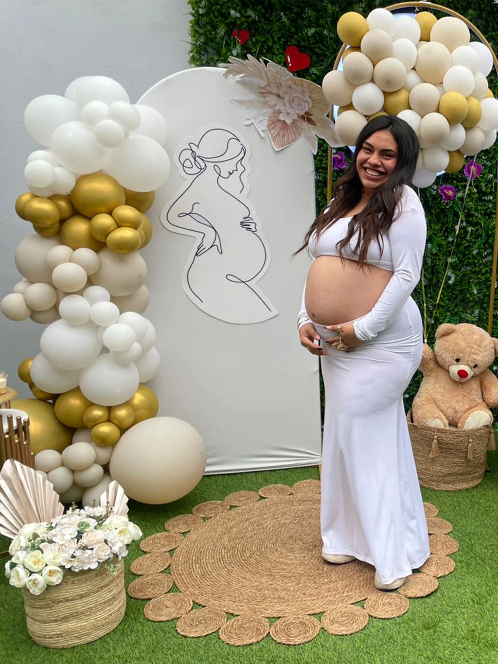 Elegant Maternity Bodycon Dress