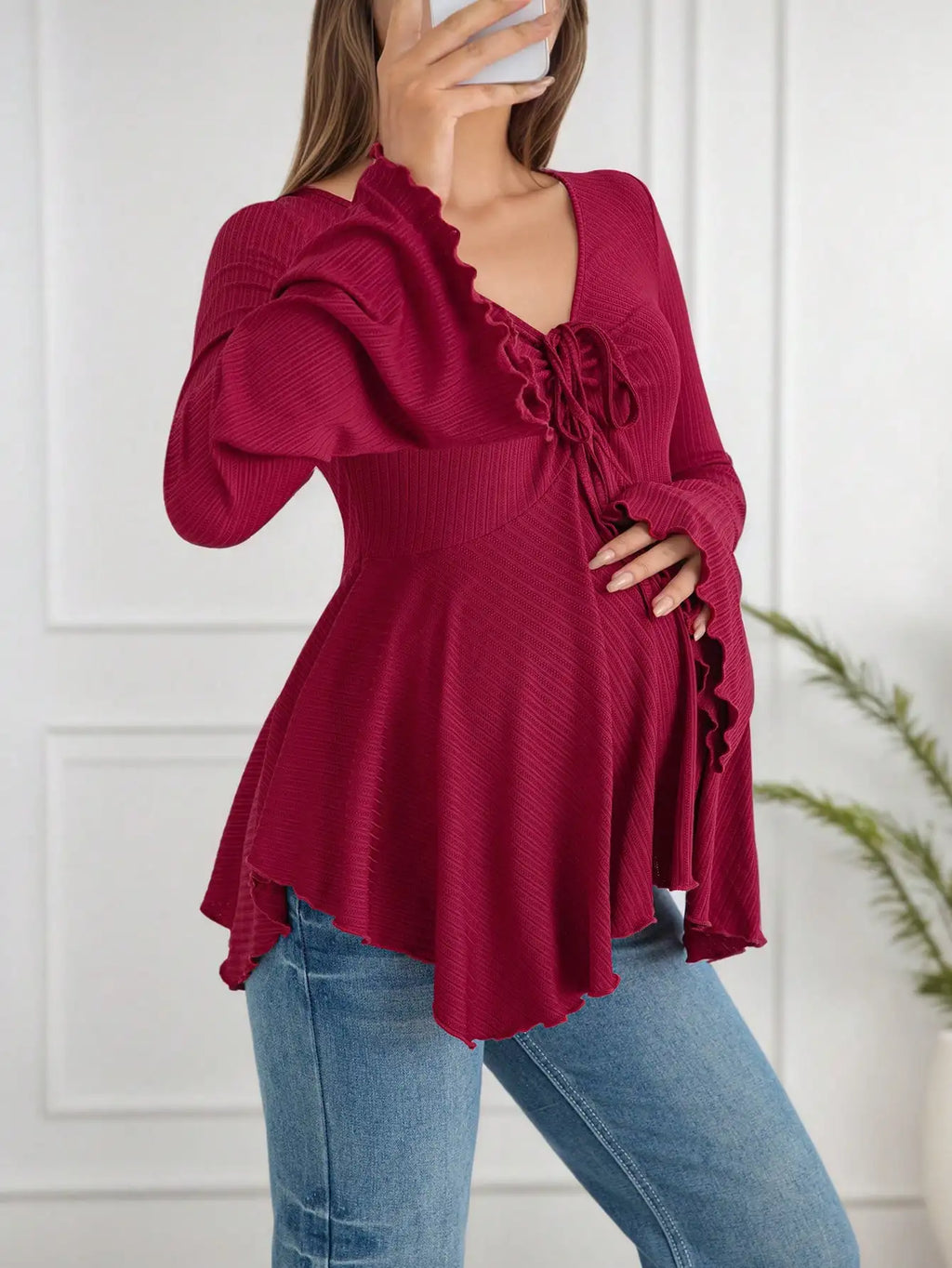 Long Sleeve Stretchy Shirt