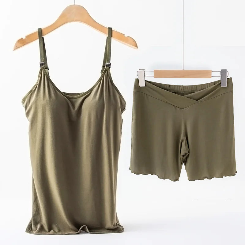 Nursing Tank Camis with Short