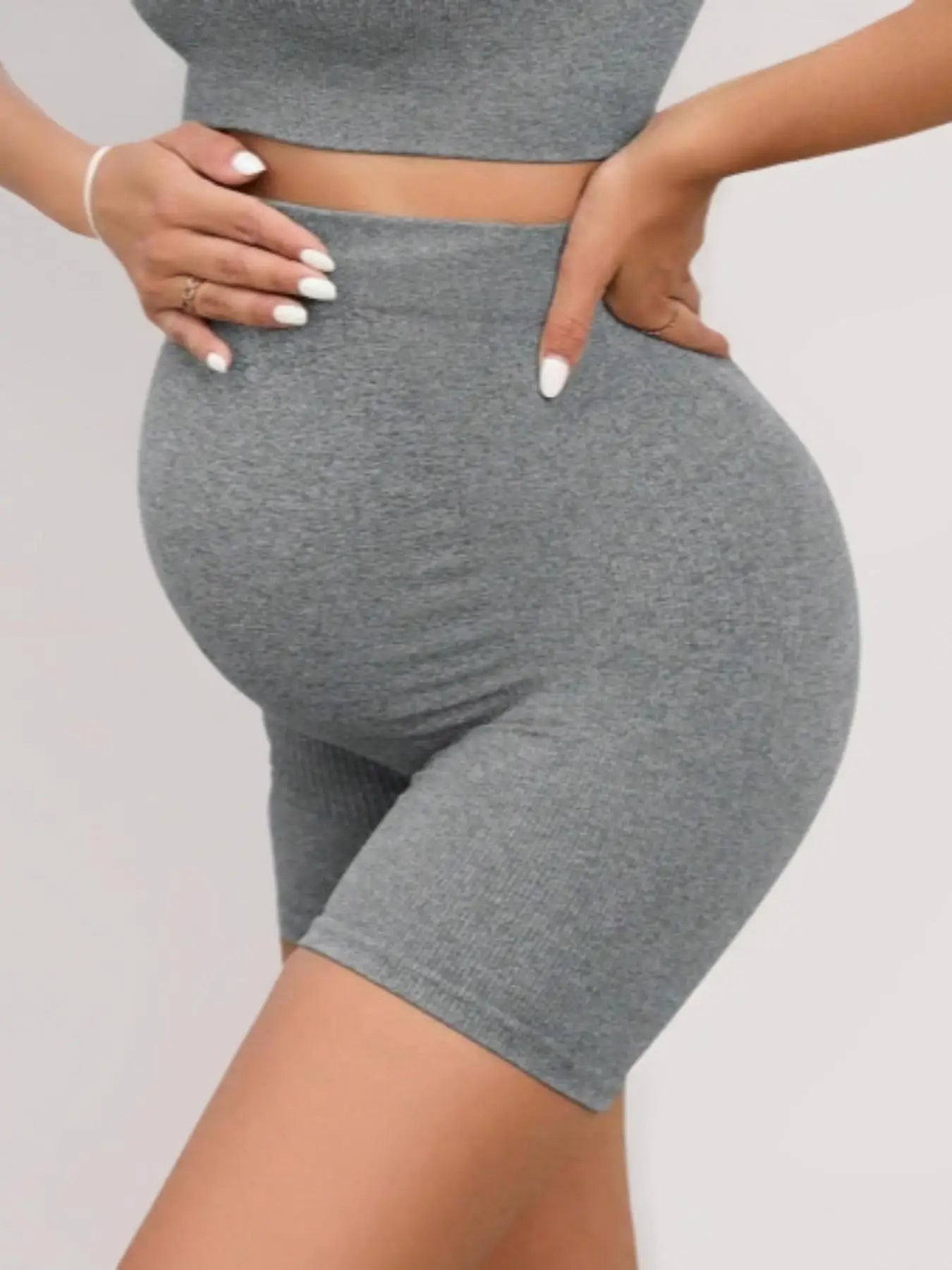 2-Pack Maternity Biker Shorts