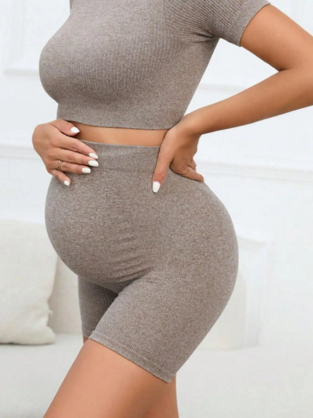 2-Pack Maternity Biker Shorts