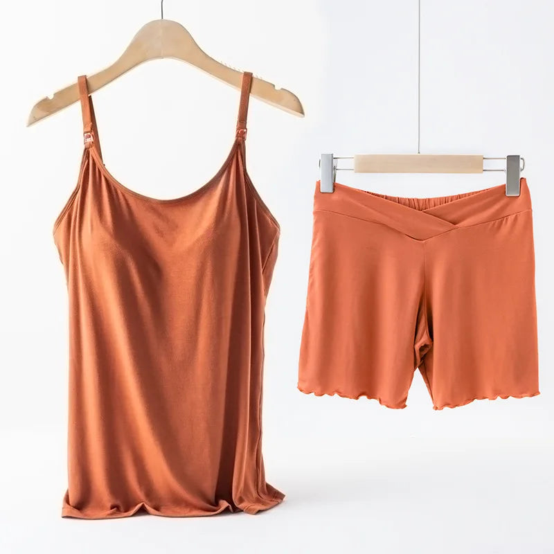 Nursing Tank Camis with Short