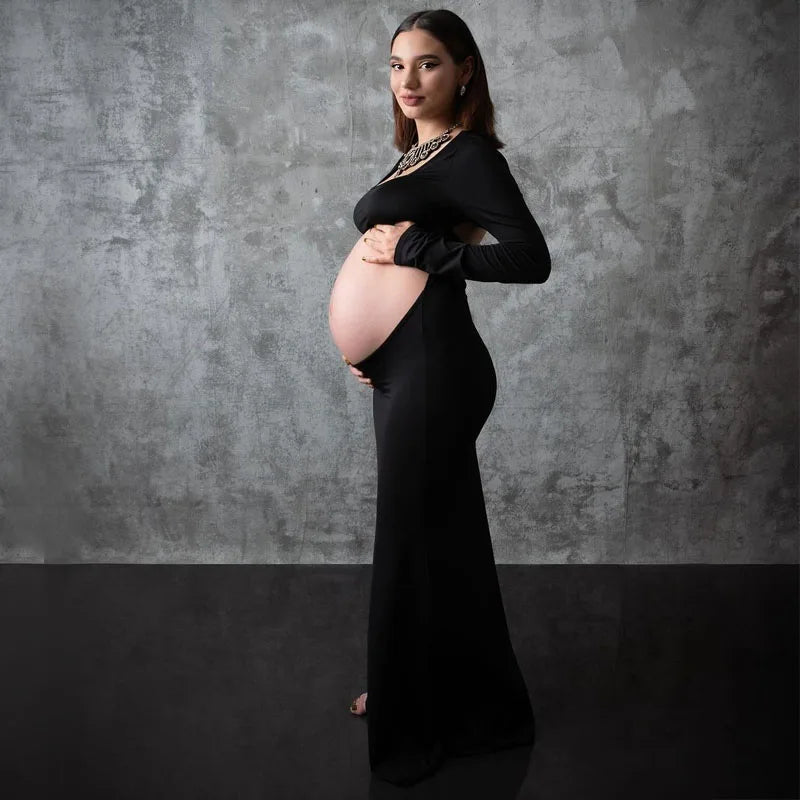 Elegant Maternity Bodycon Dress