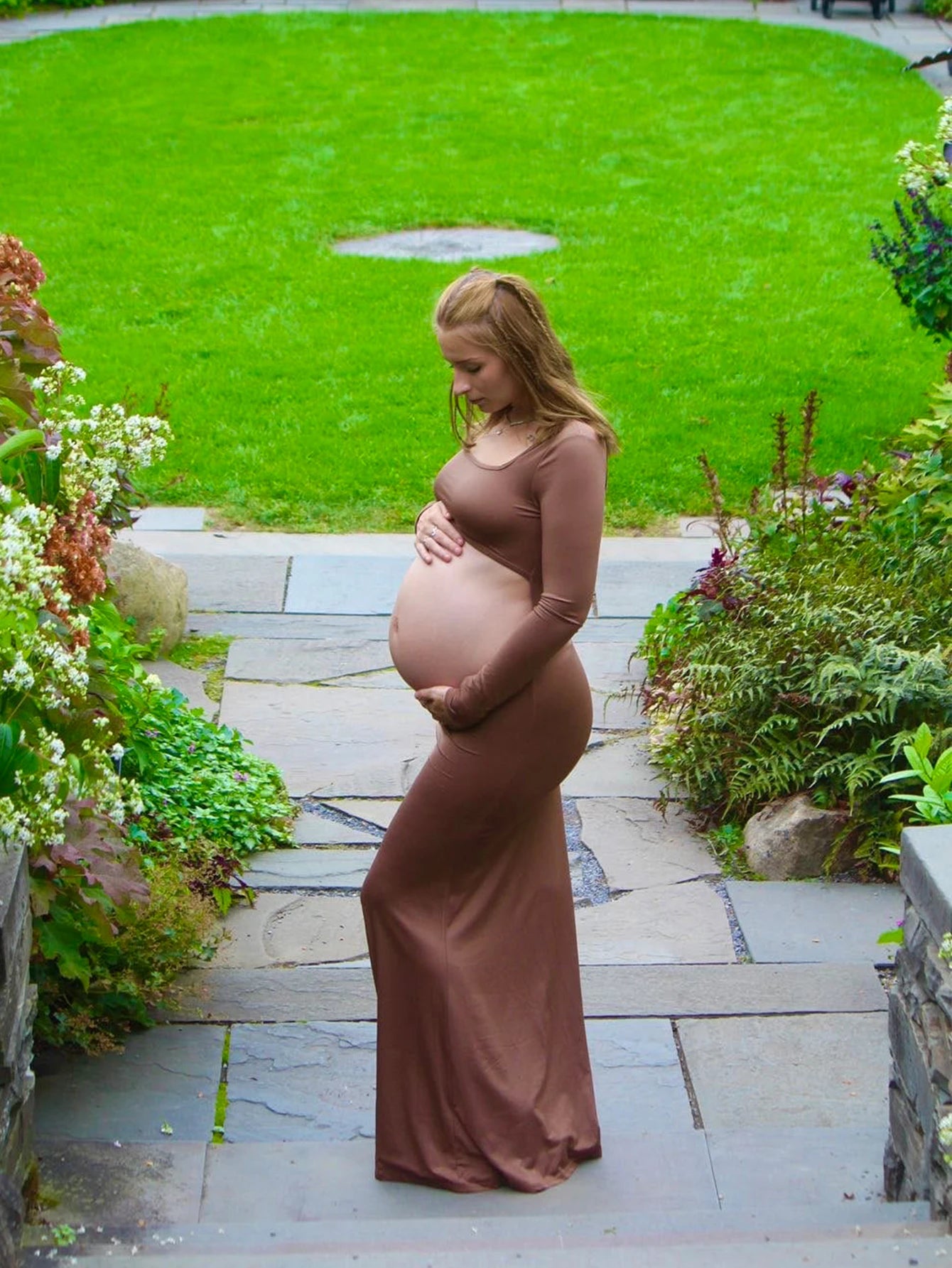 Elegant Maternity Bodycon Dress