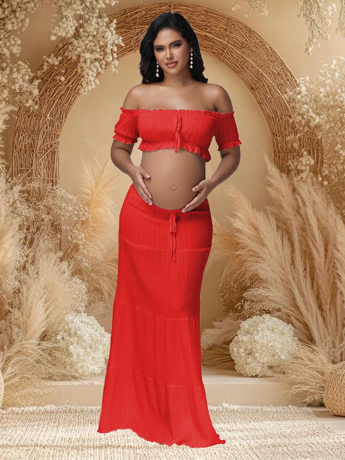2-Piece Summer Maternity Dress