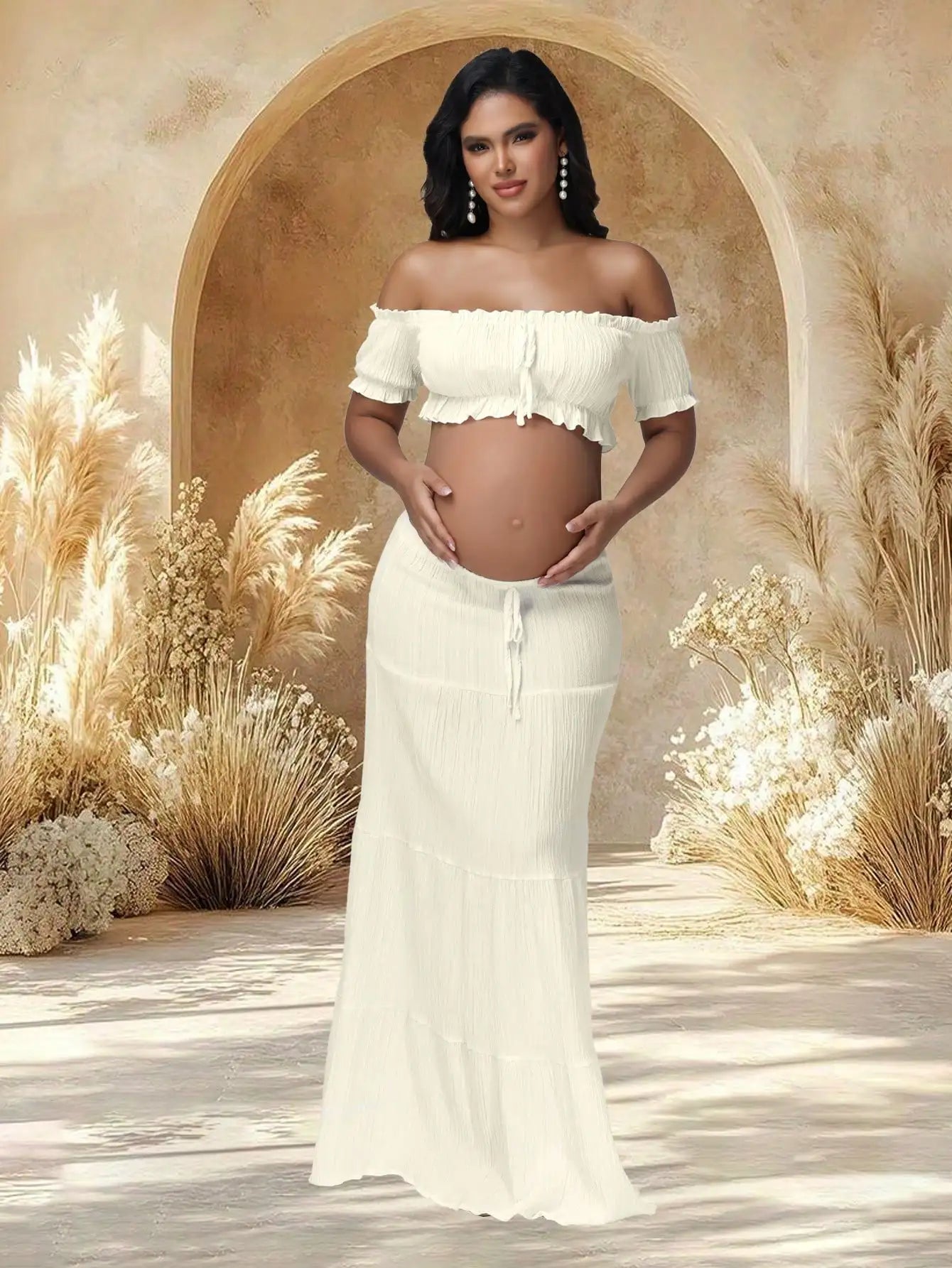 2-Piece Summer Maternity Dress