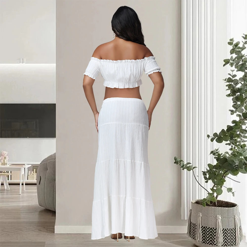2-Piece Summer Maternity Dress