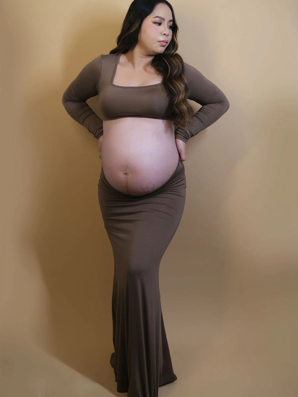 Elegant Maternity Bodycon Dress