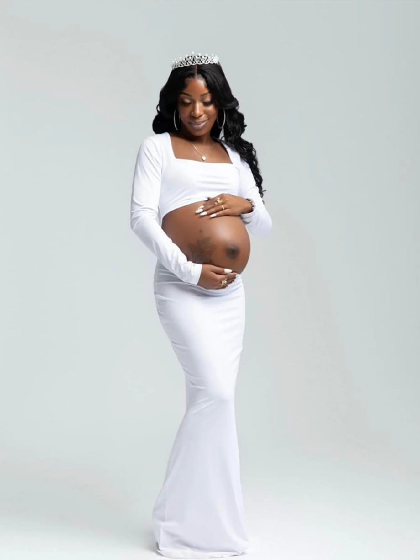Elegant Maternity Bodycon Dress