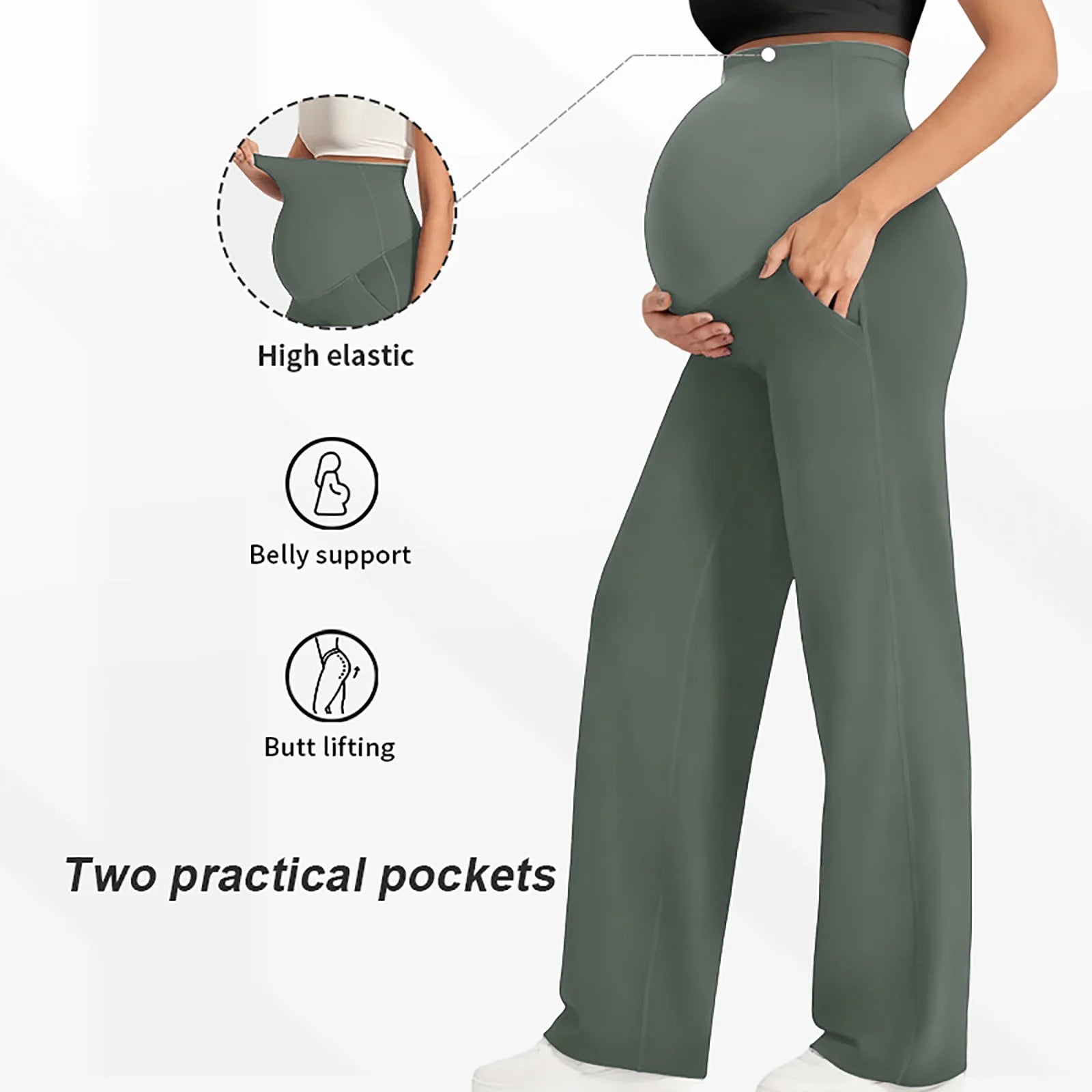 Maternity Wide Leg Pants