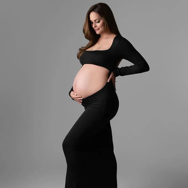 Elegant Maternity Bodycon Dress